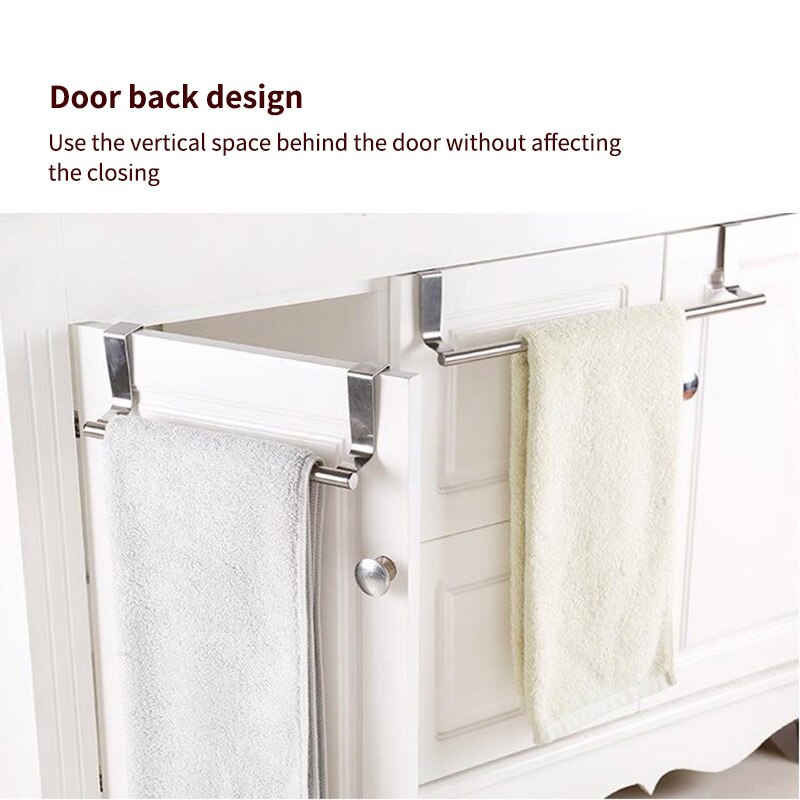 Towel Rack Hanging Holder Stainless Steel Towel Bar Telescopic Bathroom Towel Holder Adjustable Length
