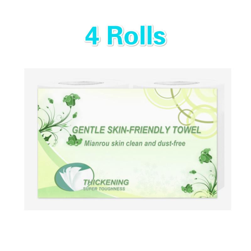 Papel de baño para el hogar, rollo de papel higiénico para baño, papel higiénico blanco, rollo de papel higiénico, rollo de 4 paquetes de papel de 4 capas: 4 ROLLS