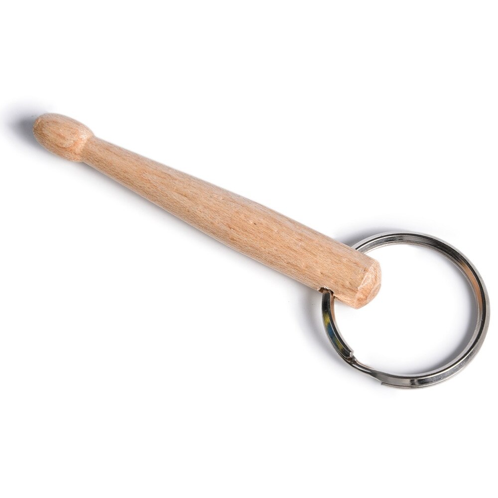 Mini Percussion Instrument Drumstick Wood Smart Mini Drum Sticks Keychain Drumsticks Key Ring 1pc !