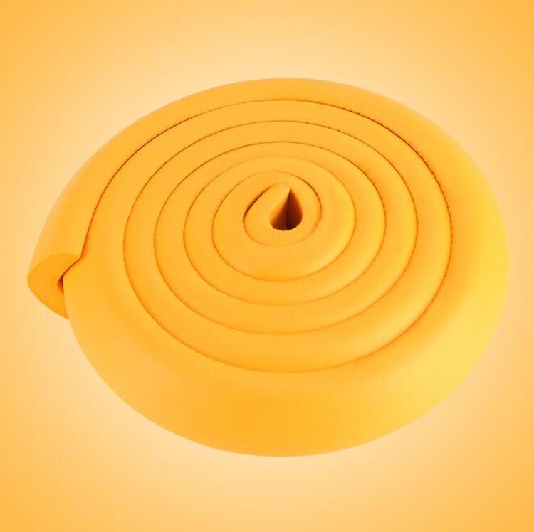 Cinta de seguridad para bebés, esquina con cojín de borde afilado, suavizante, Protector de parachoques, protección para niños, 2M: Orange
