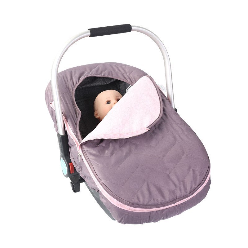 Fleece baby korg bilstol täcker vinter tjocka sammet höst varma newbrons kokong korg fotmuff i baby resor utomhus: C