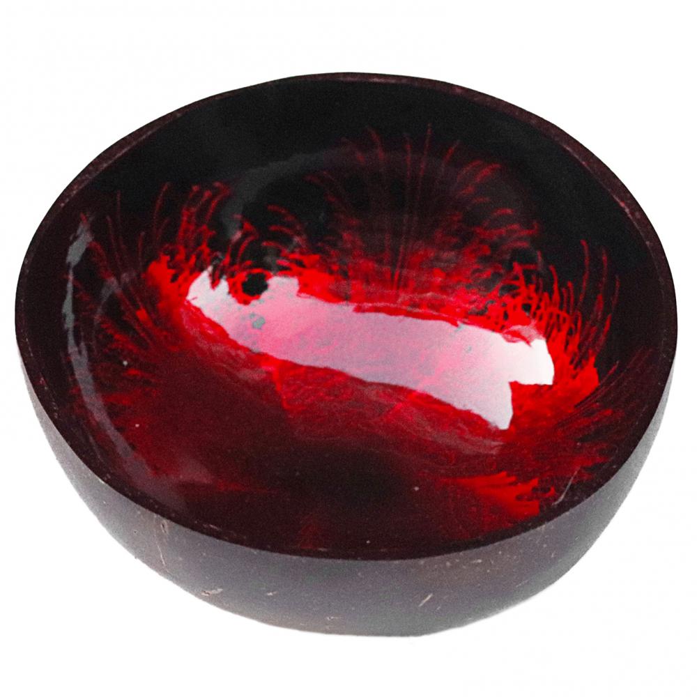 Recipiente de almacenamiento para manualidades, recipiente decorado con dibujo de color coco, el mejor , soporte para frutos secos y dulces, almacenamiento de llaves de Sal: Rojo