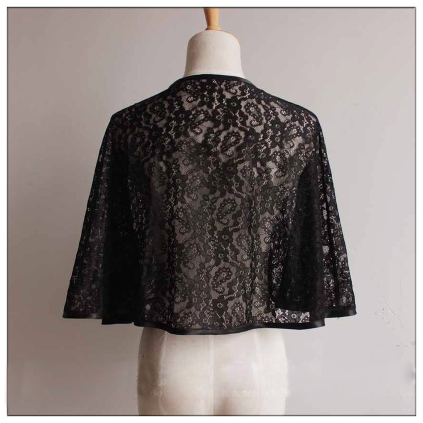 Bolero de encaje de boda para mujer, capa de noche, Bolero, chaquetas de para novia, abrigo
