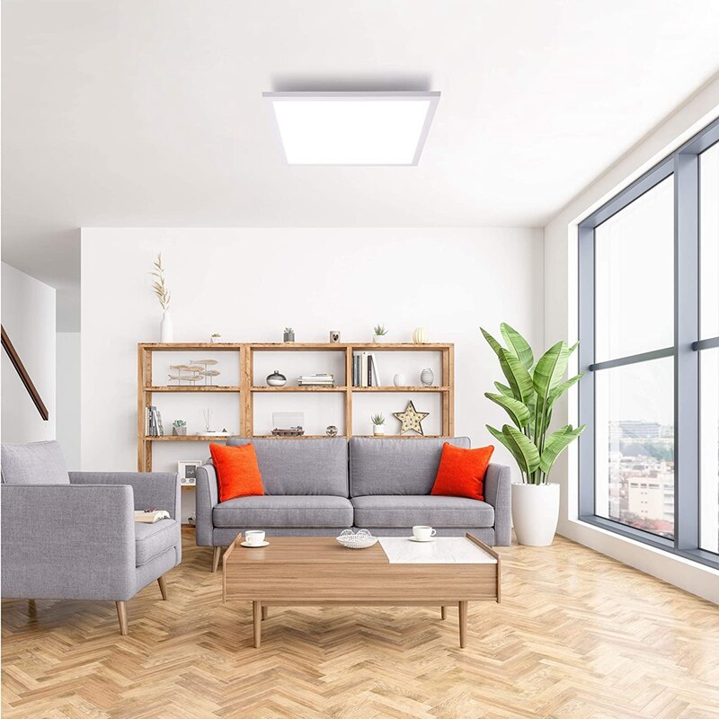 LED Downlight 48W 6500K 60X60cm LED Panel Downlight White Grid Lights Insert Light Ceiling Light For Office Living Room