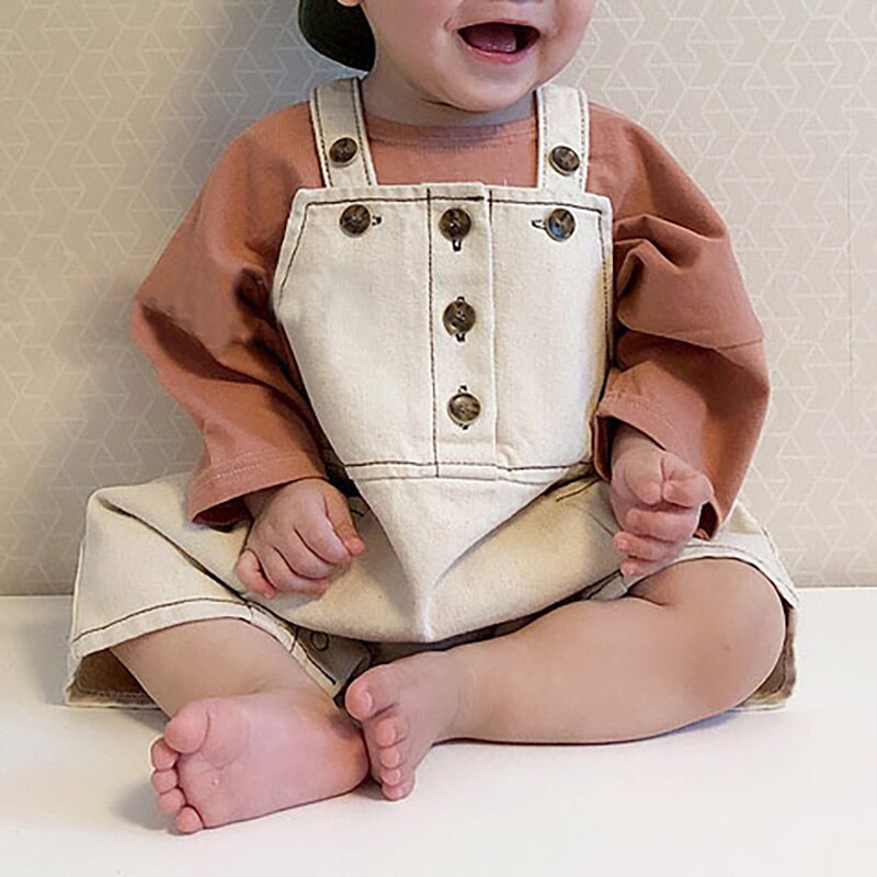 Milancel Lente Baby Een Stuk Cartoon Stijl Baby Meisjes Jongens Jumpsuits Peuter Bodysuit: Beige / 5