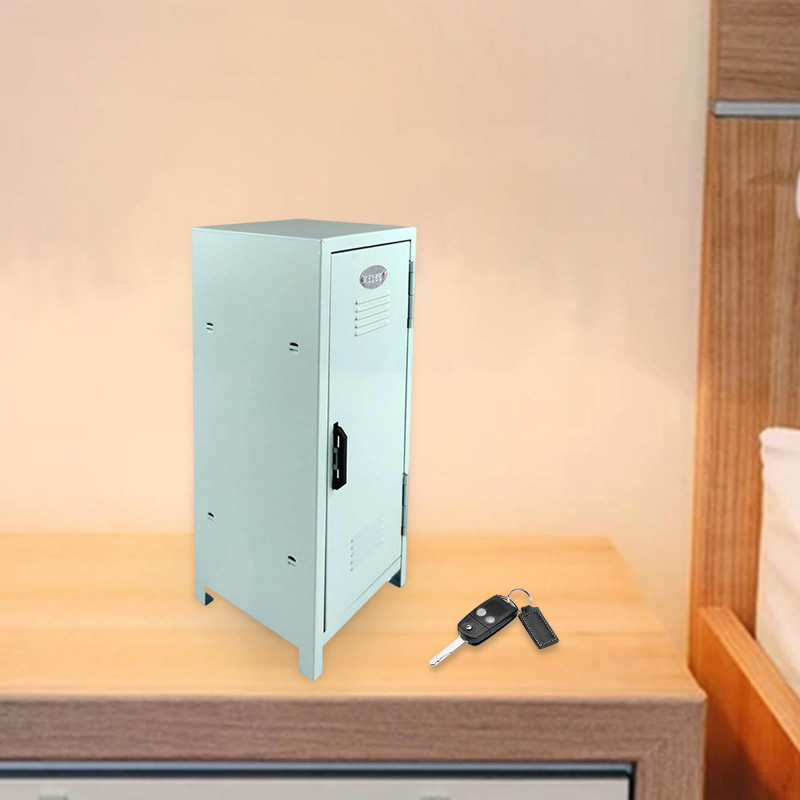 Gabinete de almacenamiento de maquillaje, archivador Vertical con cerradura para el hogar, oficina, baño, para niña