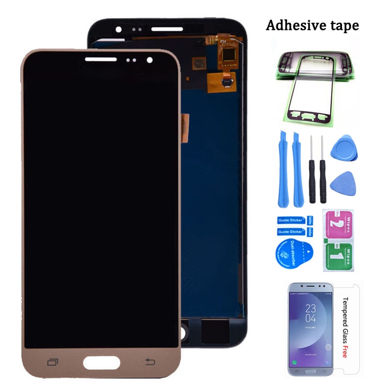 Pantalla LCD para Samsung Galaxy J3 J320 J320A J320F J320M, montaje de digitalizador con pantalla táctil, se puede ajustar el brillo