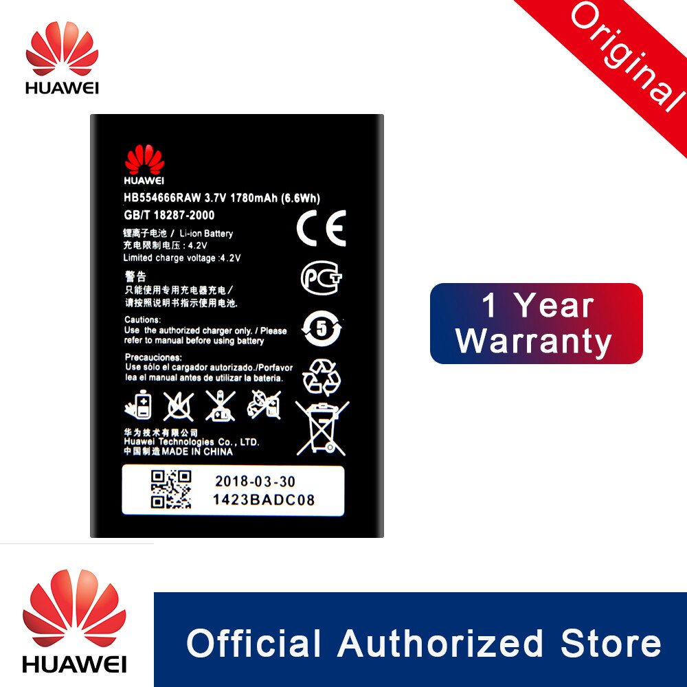 HuaWei 100% Original Battery HB554666RAW For Huawei 4G Lte WIFI Router E5372 E5373 E5375 EC5377 E5330 Replacement Phone battery