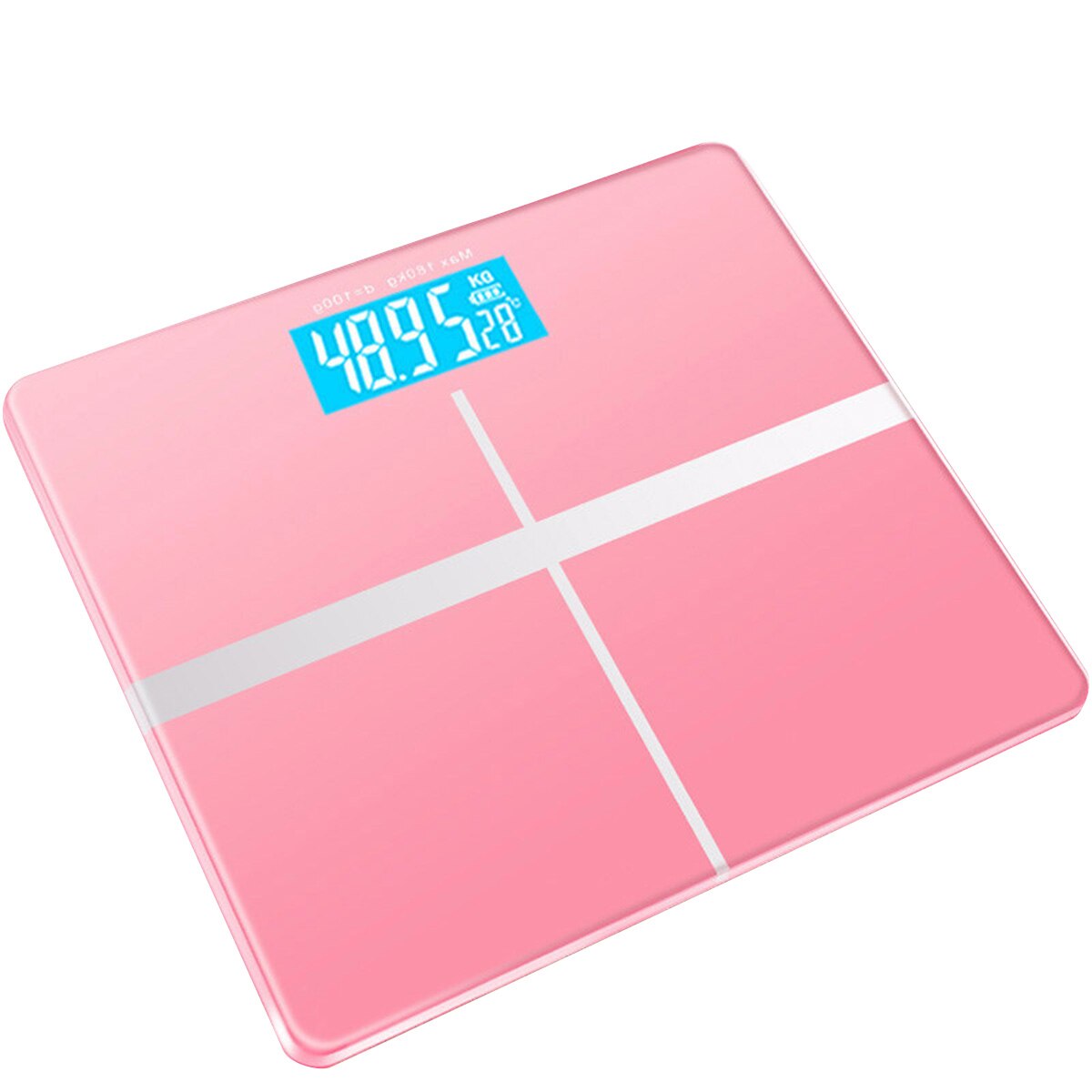 LED screen 180KG Digital Weighing Scale Electronic USB Rechargeable Weight Scale with Temperature Display
