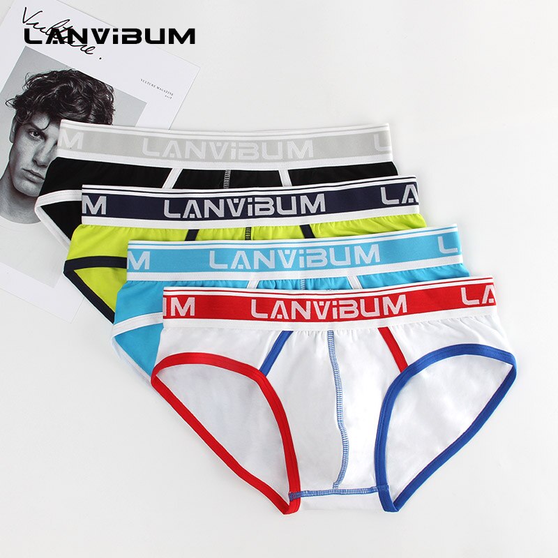 Men Briefs Mens Cotton Underwear Large Size Elasticity Underwear Male Comfortable Panties Sexy Male Shorts Briefs