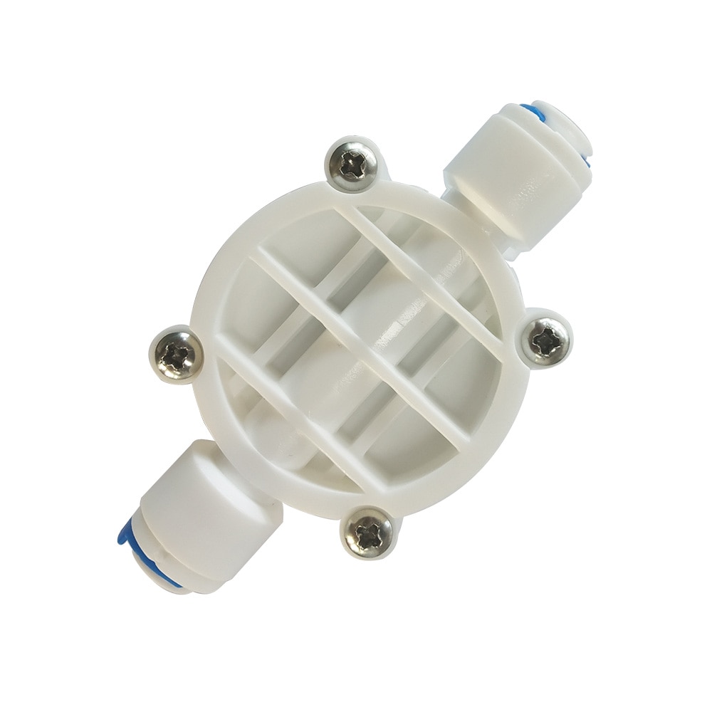 1/4" Automatic Shut-Off Valve with Quick-Connect Fittings for RO Reverse Osmosis 4 Way Valve Pressure Regulator Aquarium