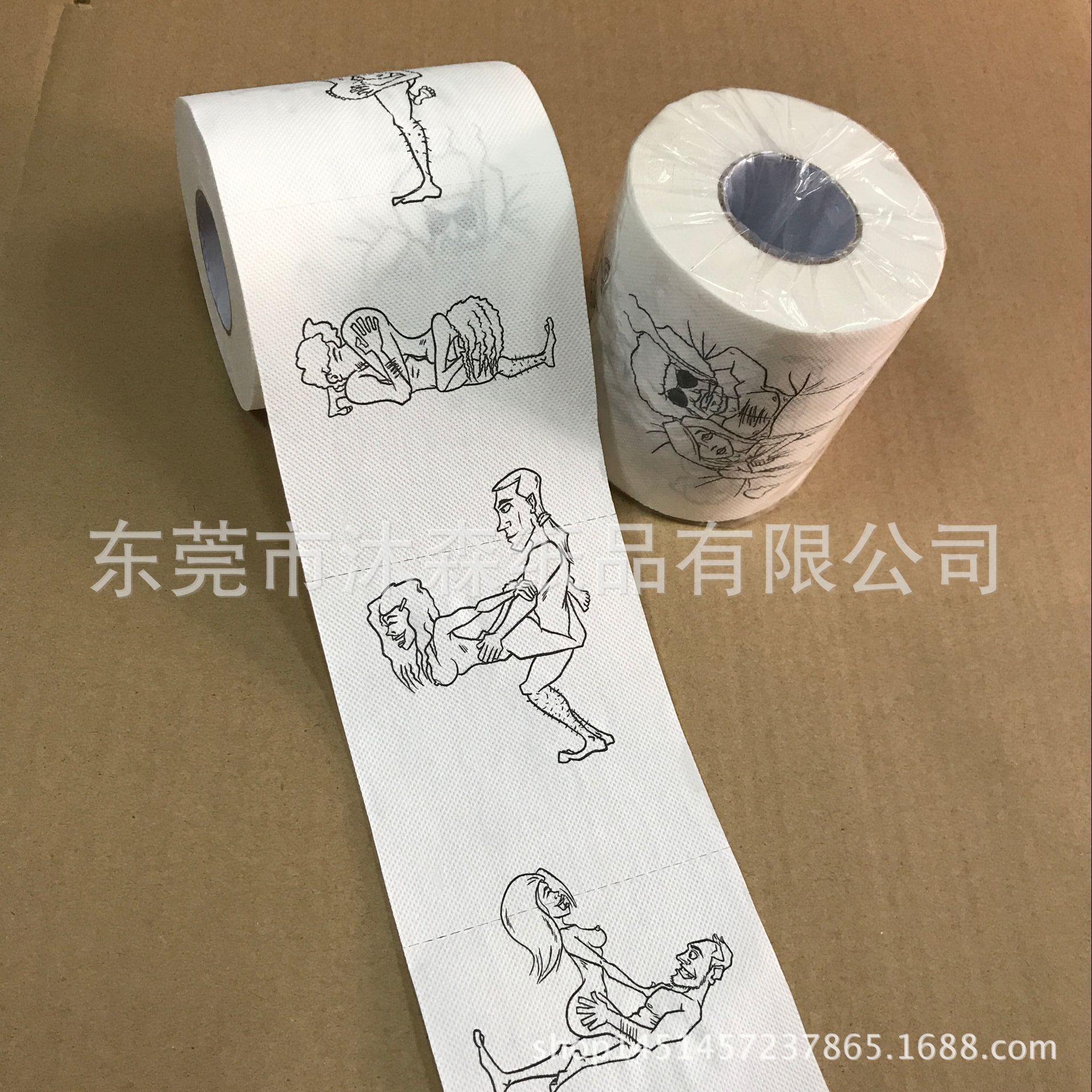 Papel higiénico bonito dos desenhos animados do rolo do hotel do escritório em casa teste padrão impressão tecido do banheiro descartável: 1