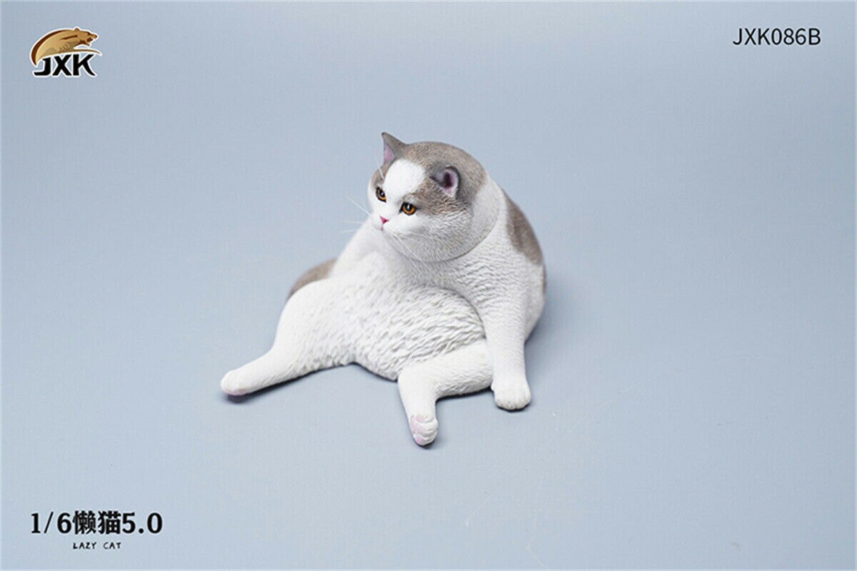 IN STOCK! JXK 1/6 Lazy Cat 5.0 Model Cute Animal CollectorScene Decorarion Action Figures 2022 Kids Toy