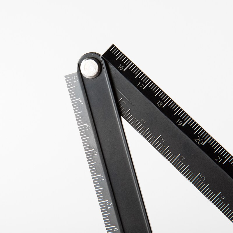 Kokuyo Righello pieghevole in allumite 15 cm 30 cm Regola di misurazione monocromatica urbana Cancelleria giapponese Forniture per studenti scolastici per ufficio A6336