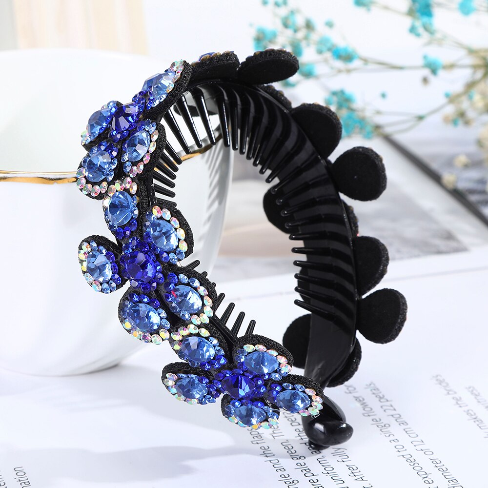 Gehaktbal Haaraccessoires Vrouwen Haar Klauwen Hoofdtooi Strass Bloem Haarspeld Vogelnest Bloemen Broodje Banaan Paardenstaart Clips: Default Title