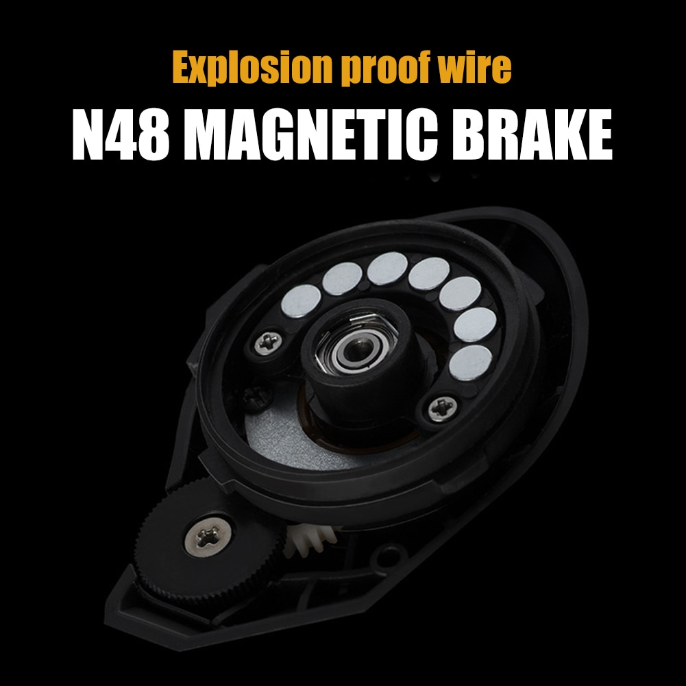 Fishing Baitcasting Reel All Metal Spool 18+1BB 10kg/22LB Max Drag Force Speed Ratio 7.1:1 Magnetic Metal Casting Fishing Reel