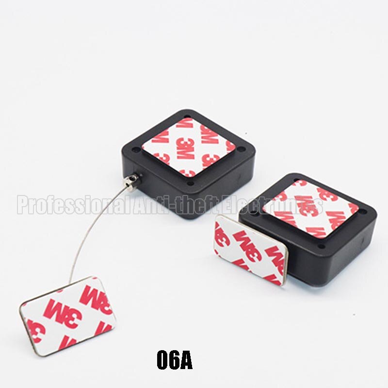 retractable anti-theft pull wire box recoiler square security steel cable 20pcs/lot: 06A