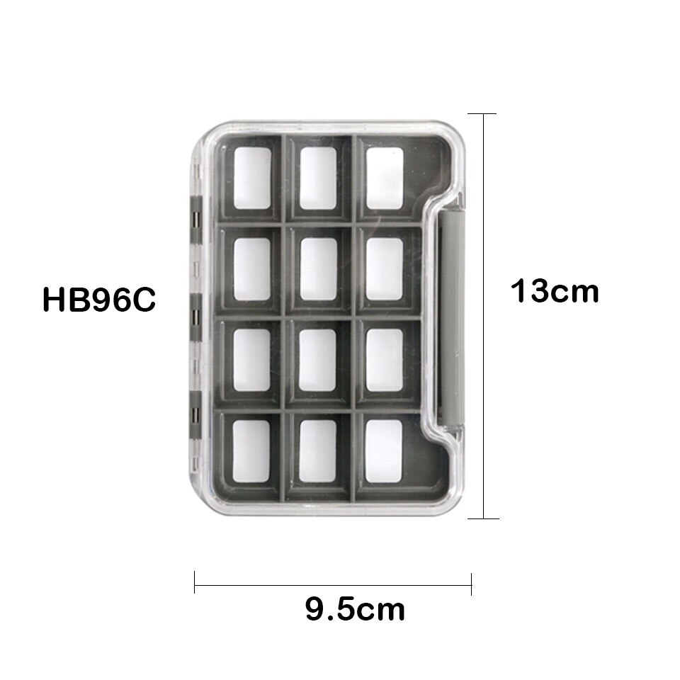 Maximumcatch Slim One-Side Waterproof Plastic Fly Fishing Box Keeping Flies and Hooks Fly Tackle Box: HB96C
