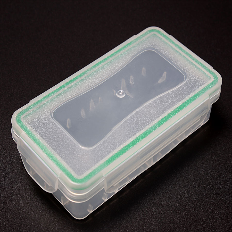 1 stks Plastic Transparante Doos Draagbare Hard Plastic Waterdichte 18650 16340 Batterij Case Houder Voor 2*18650/4*16340 Batterij