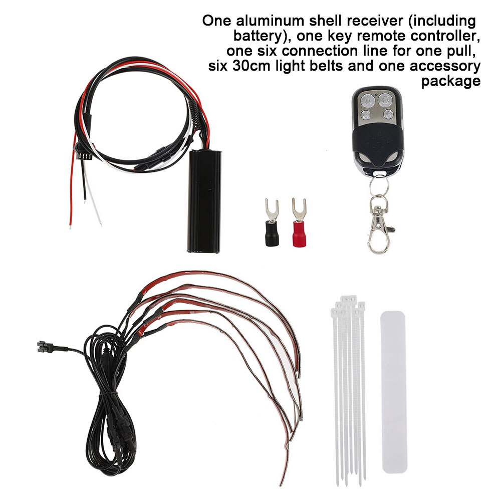 Lumières de décoration de moto avec télécommande sans fil LED, roue de moteur, kit d'éclairage de Style néon