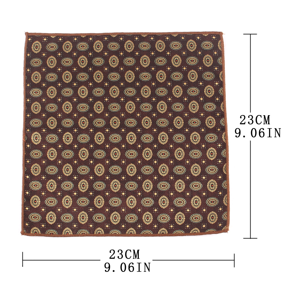 Lenços Lenços Quadrados Floral para Homens e Mulheres, Toalha Peito Tecida, Lenço para Cavalheiros, Toalha de Bolso, Novo
