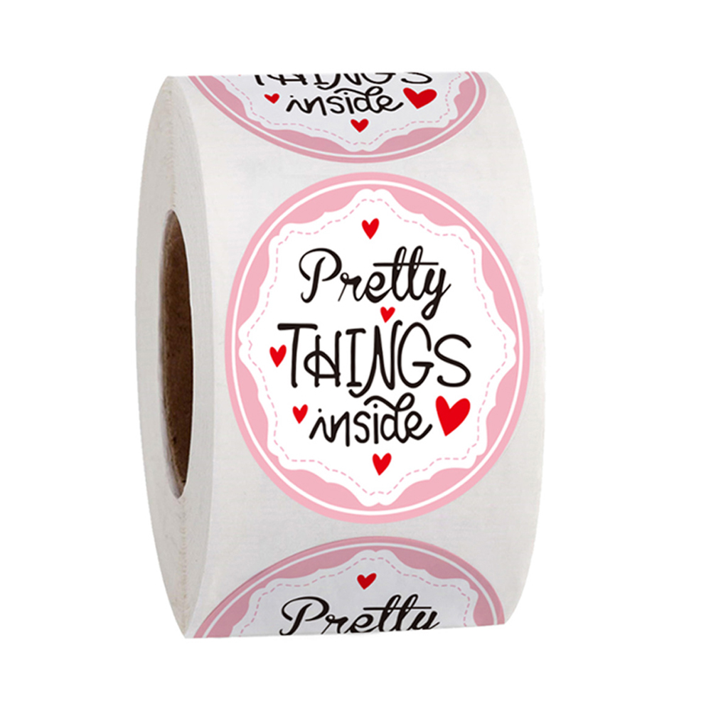 Pegatinas "Open Me ya", pegatina de 1 pulgada de agradecimiento para decoración de caja de , papelería, sobre, postales, etiquetas de sellado, 50-500 Uds.: QY645-300pcs