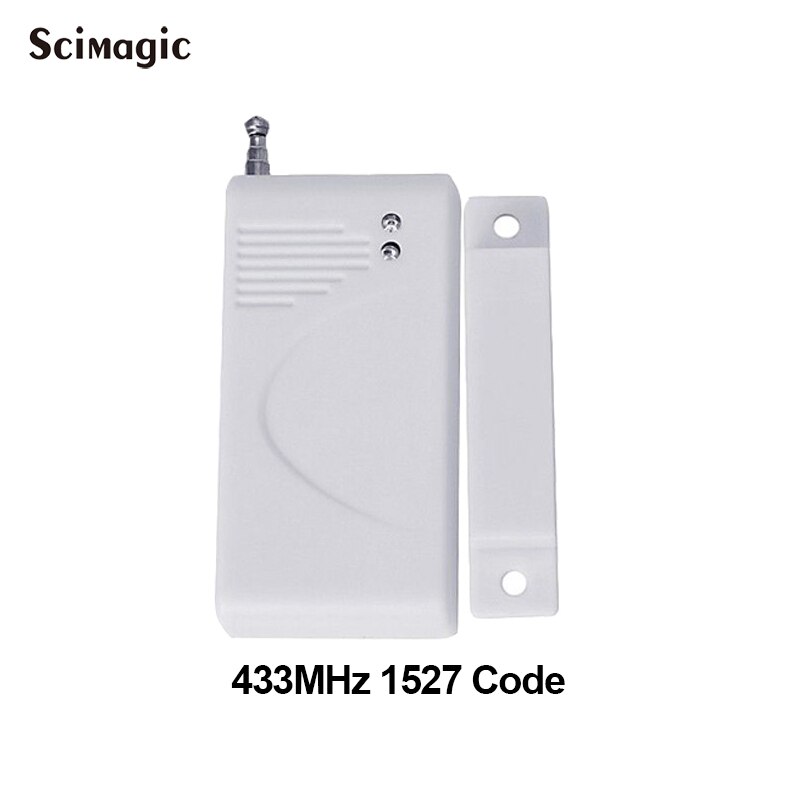 Good price wireless 433mhz door sensor, door alarm, electromagnetic contact, safety door contact with battery