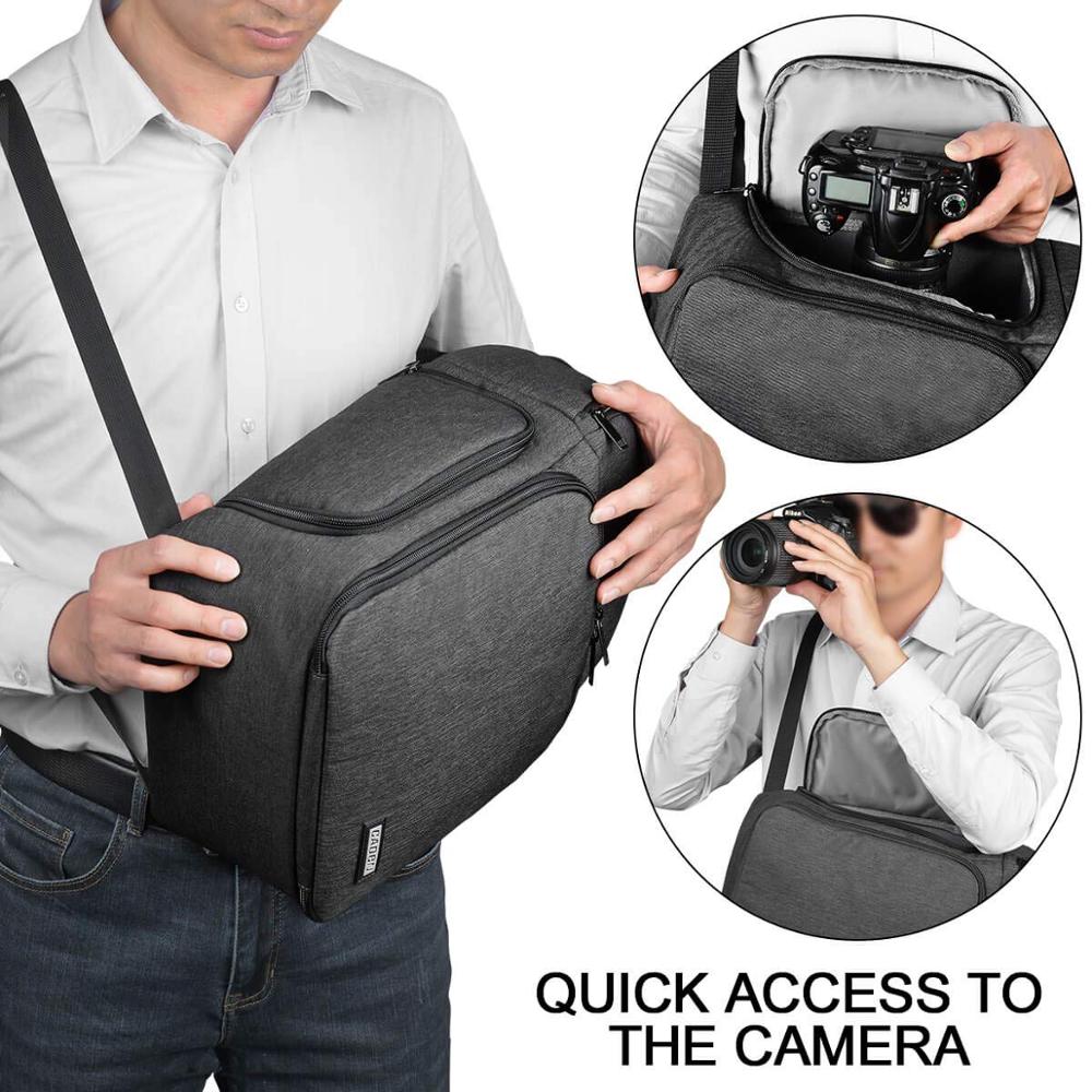 DSLR Camera Bag Shoulder Sling Cross case for Nikon Z50 Z7 Z6 D780 D750 D7500 D7200 D7100 D5600 D5500 D5300 D3500 D3400 D3300