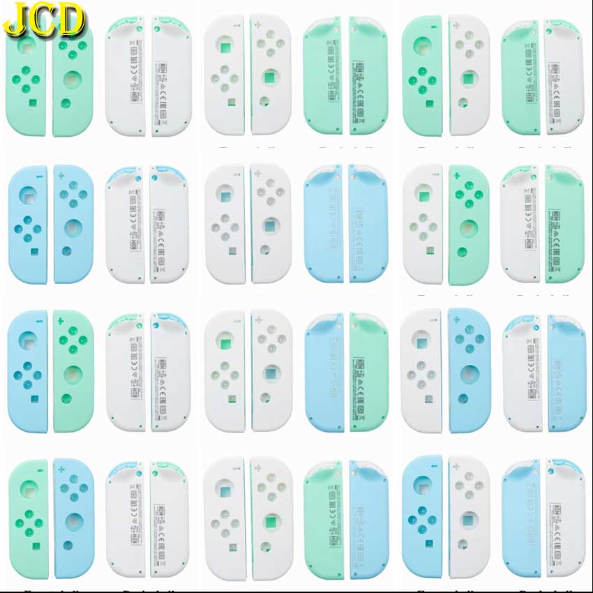 JCD 1Set Plastic Hard Shell For Nintend Switch Joy-Con Controller for NS NX Joy Con White Blue Green Housing Shell Case Cover