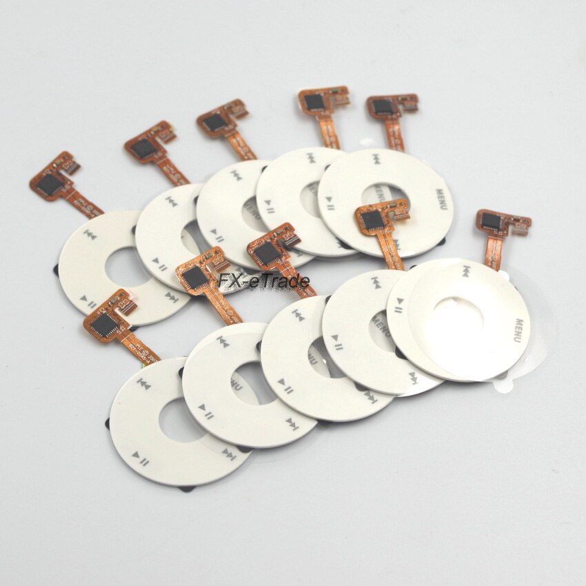 10pcs Black White Clickwheel Click Wheel with Flex Cable for iPod 6th 7th Classic 80GB 120GB 160GB: White