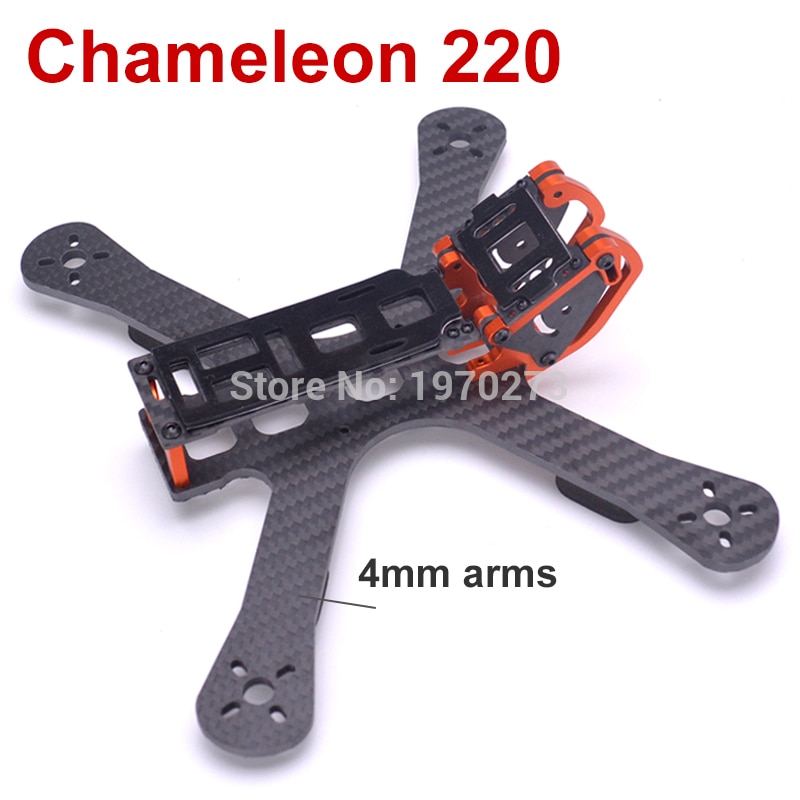 Chameleon FPV Frame 5 "220mm FPV Freestyle Quad Unibody Frame FPV Racing Drone Voor Kameleon QAV-X QAV-R 220