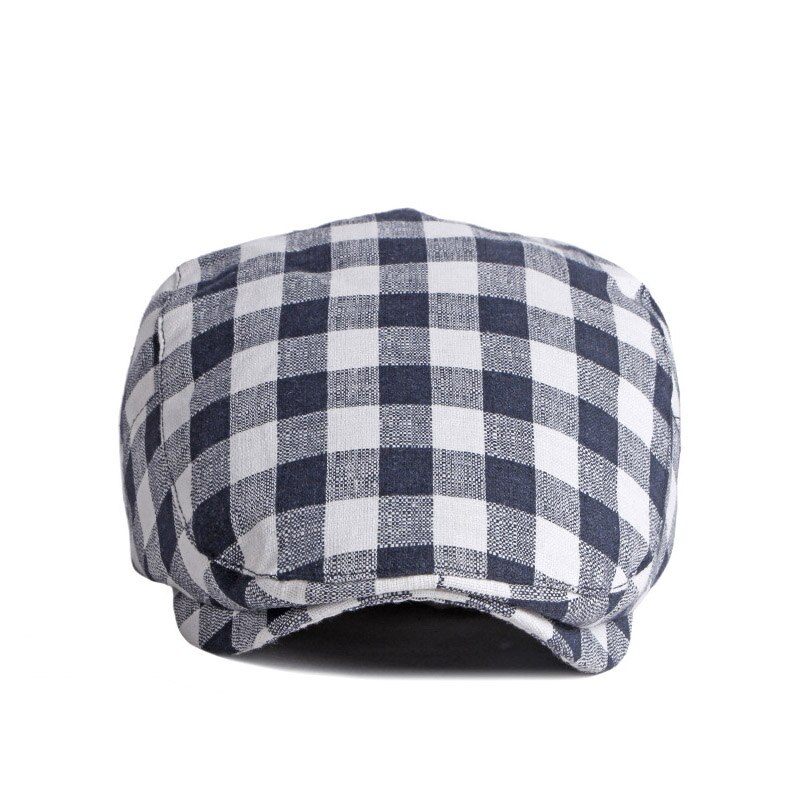 Men's Casual Checked Hat Berets Cotton Caps for Sp... – Grandado
