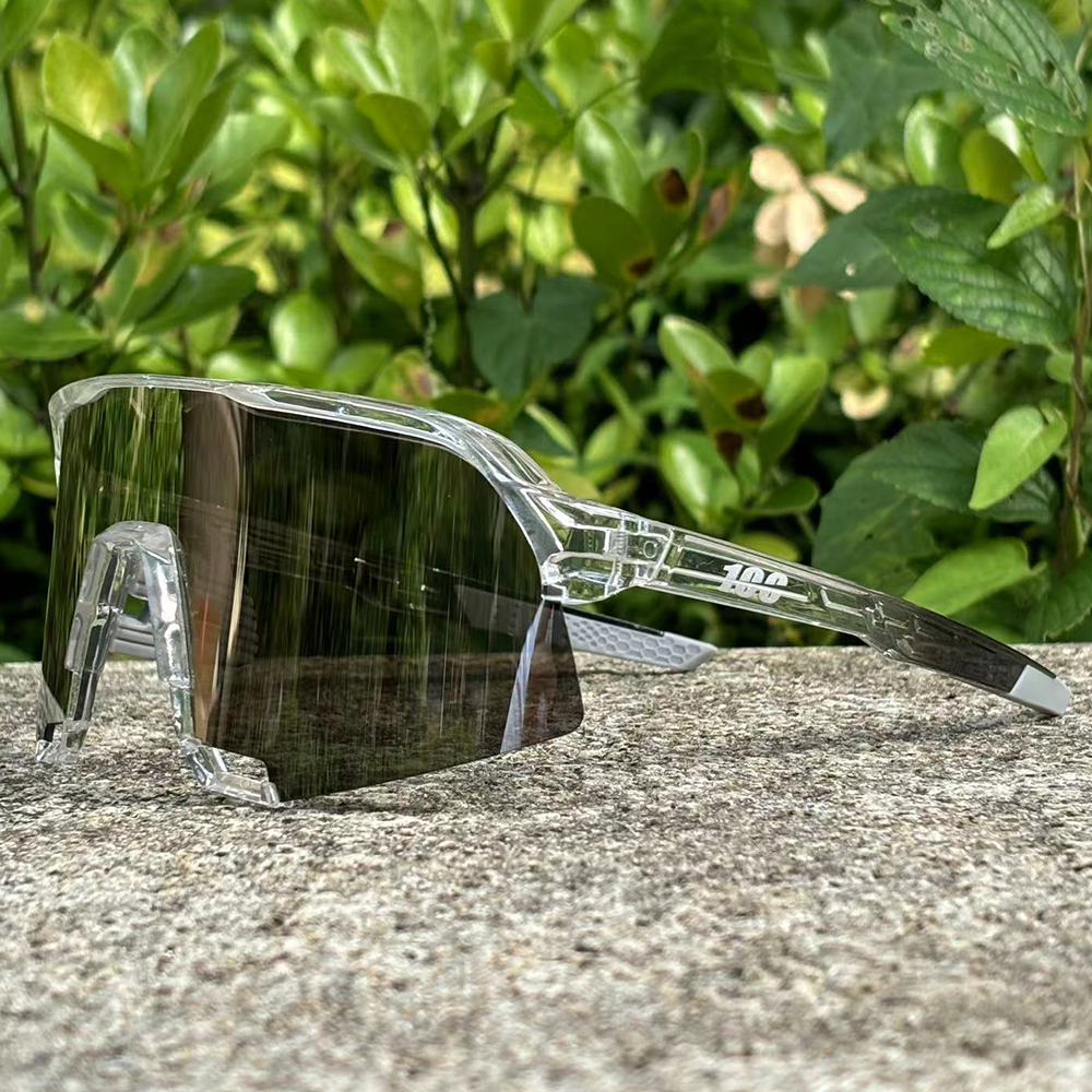 Cykelsolglasögon herr landsvägscykelglasögon utomhussport bergsklättring kvinnor cykel  uv400 cykelglasögon: Silver-