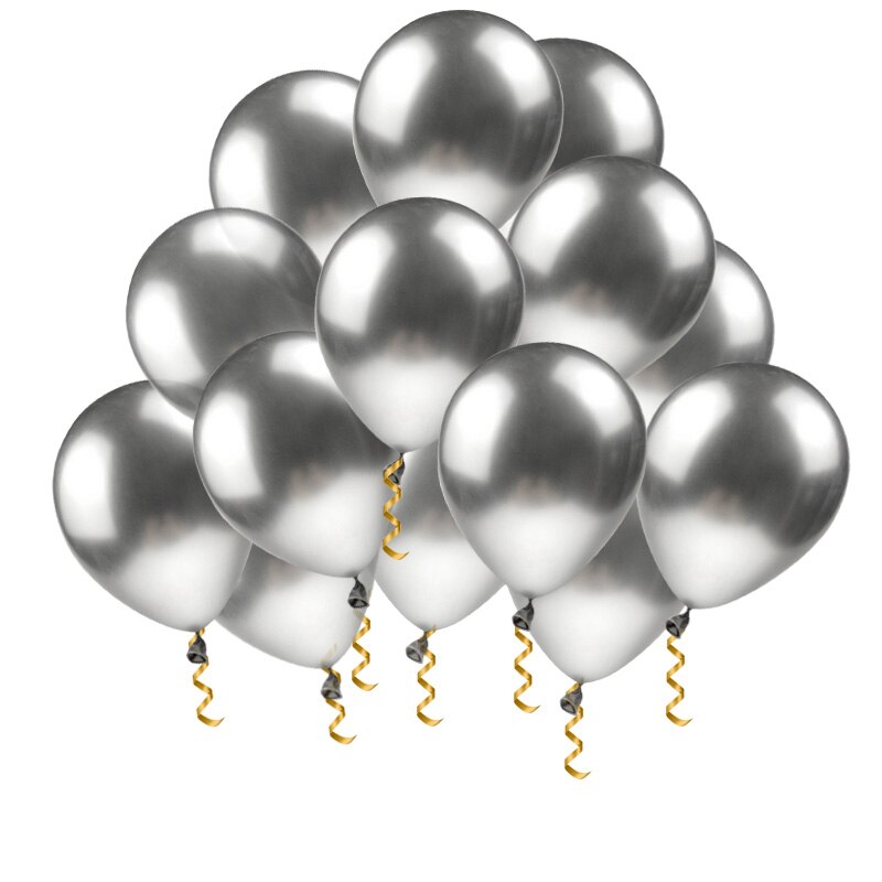 Ballon épais en Latex doré 12 pouces | Ballon volant couleur Chrome métallique, ballon gonflable, ballon à Air, décor réception pour bébé, anniversaire
