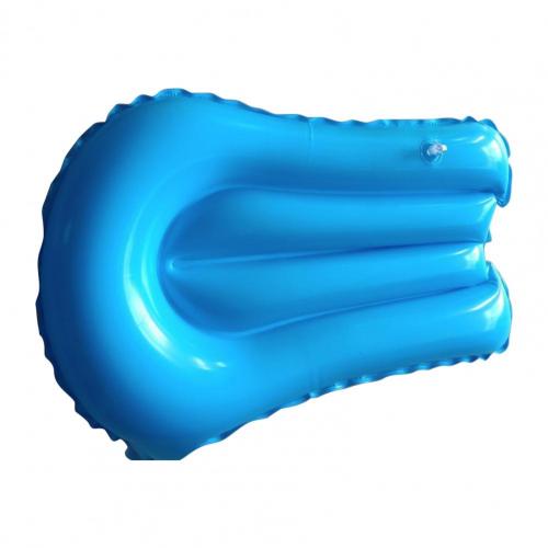 Swim Floating Board Solid Color Anti-leakage Lightweight Beach Float Inflatable Surfboard for Swim Aid: Blue