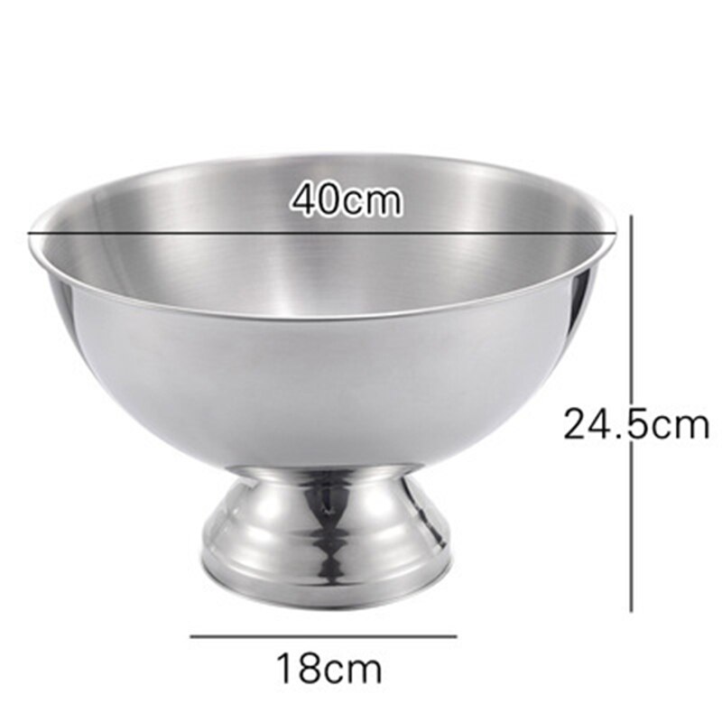 Stainless steel portable ice bucket with ice clip bar KTV beer red wine champagne ice bucket commercial ice bucket