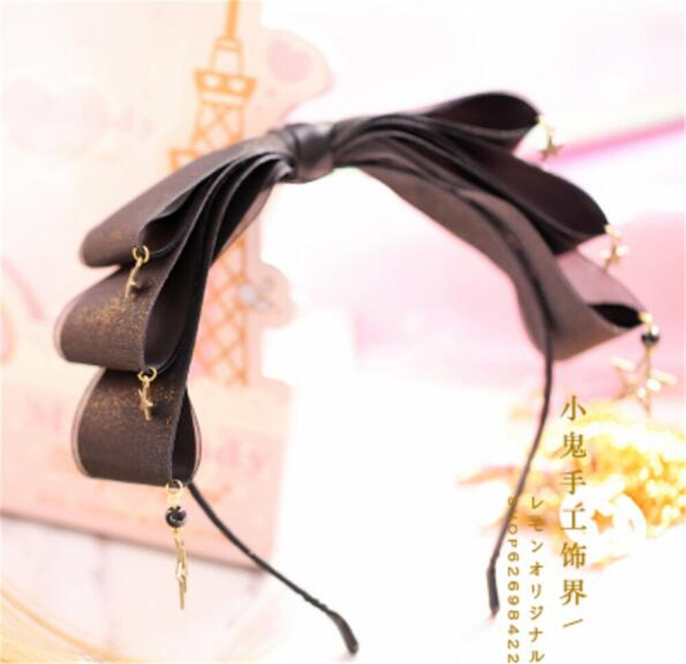 Adorno de encaje Lolita gótico verde oscuro KC horquilla para el pelo accesorios para el cabello hechos a mano tocado para mujer B464 B474: style 2