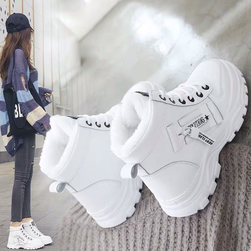 Winter Dames Schoenen Lace Up Vrouwen Sneakers Sneeuw Enkel Laarzen Waterdichte Warme Platform Botas Vrouw Schoeisel Botas De Mujer