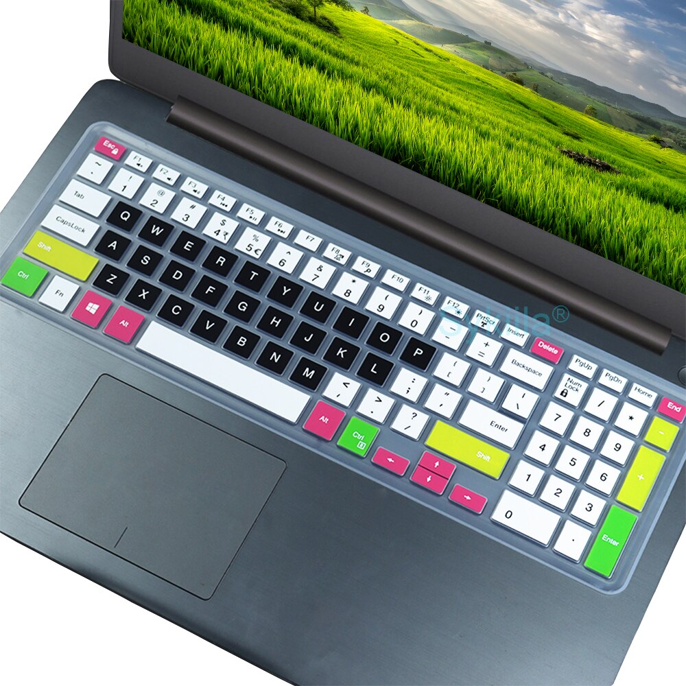 Klawiatura pokrywa dla Dell Vostro 15 5000 7000 3000 serii 5510 5515 7510 ochraniacz skóry film krzemu jasne czarny Obudowa 2021 2020