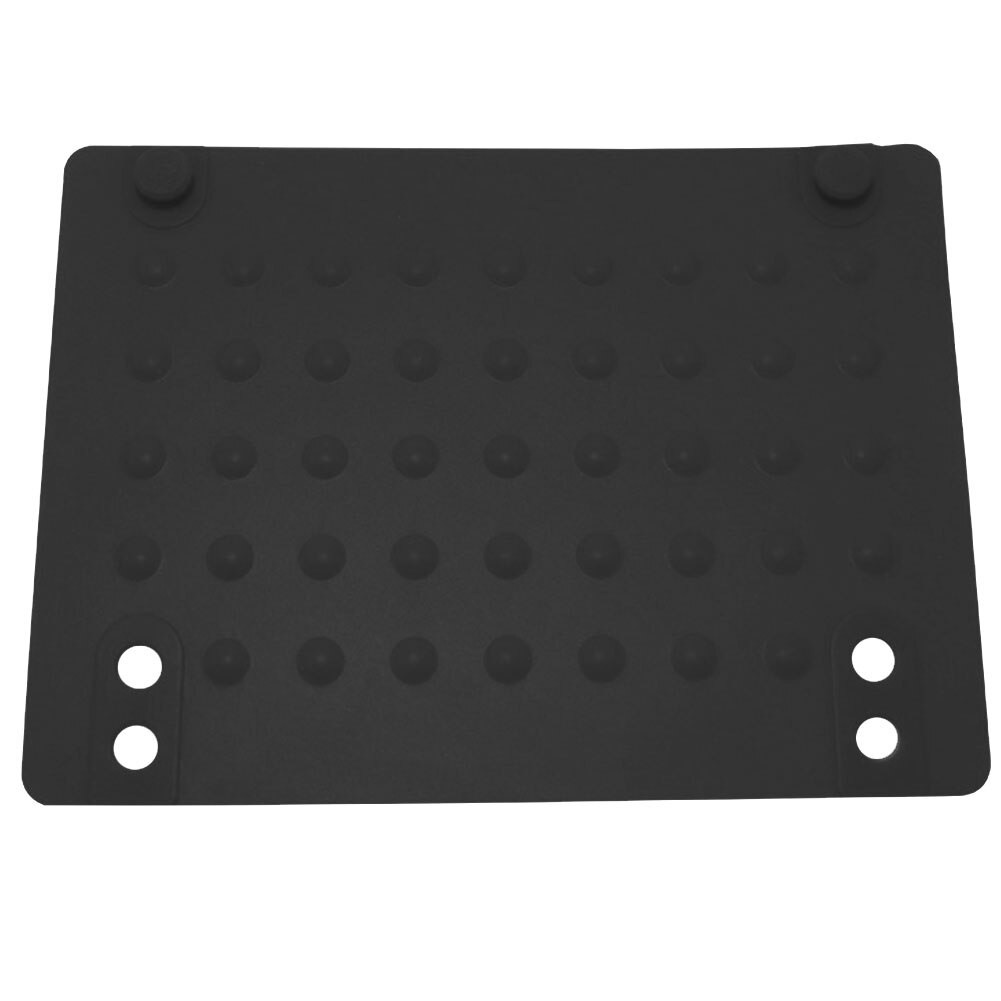 Silikonematte Varmebestandig - 21.4x16cm - Hårrettetang Oppbevaring - Sklisikker: Svart