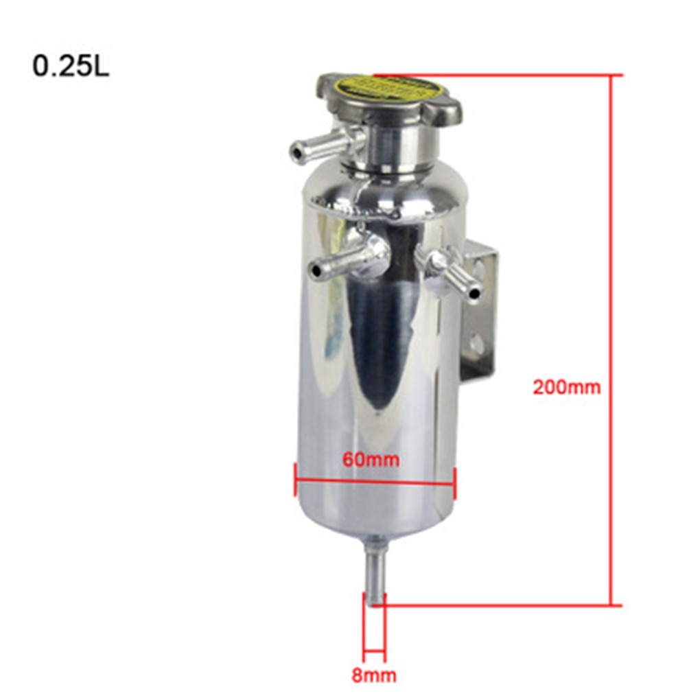 Radiador Universal para motor de coche, enfriador de agua, captura de aluminio, depósito de botella de tanque de refrigerante