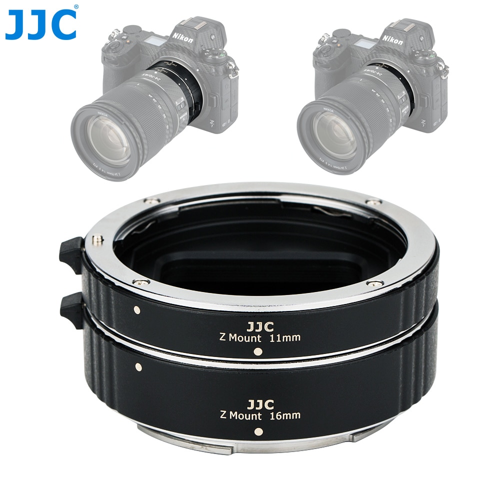 Jjc 11Mm 16Mm Automatische Extension Lens Tube Set Voor Nikon Z Mount Z5 Z7 Z6 Z50 Camera Lens adapter Ring Met Body Lens Cap