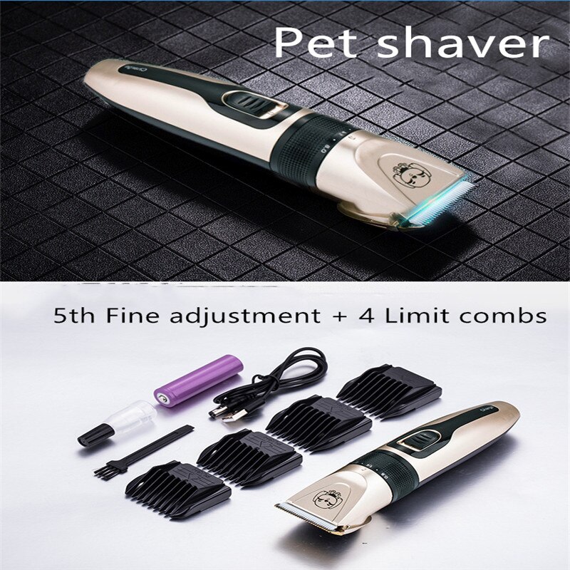 USB Rechargeable Pet Dog Hair Trimmer Animal Grooming Labrador Golden Retriever Dog Hair Trimmer Pet Nail Clipper Pet Grooming