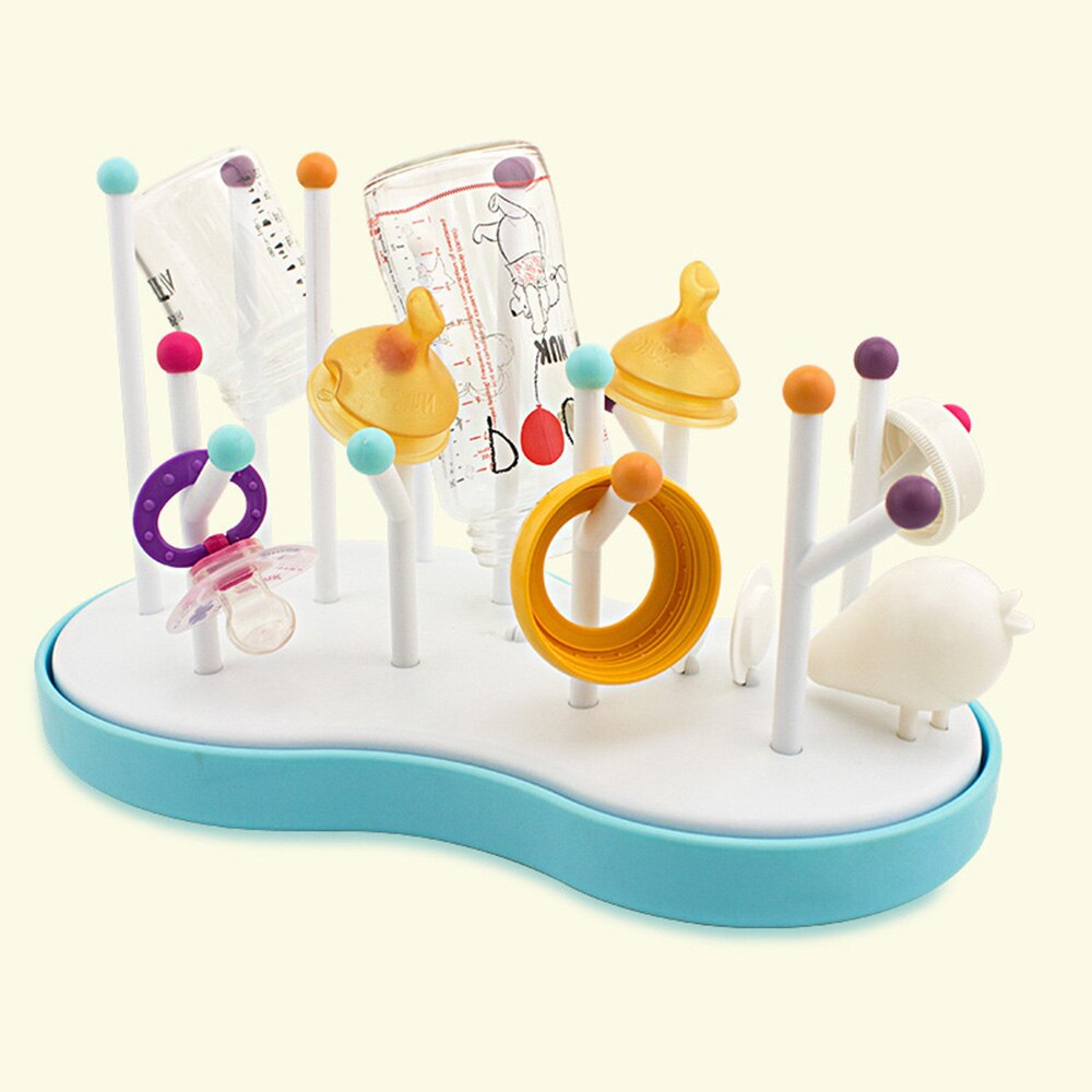 Infants Bottles Drying Racks With Unique Multiple Branches Cute Shape Multifunctional Baby Bottle Holder Drain Rack Kids