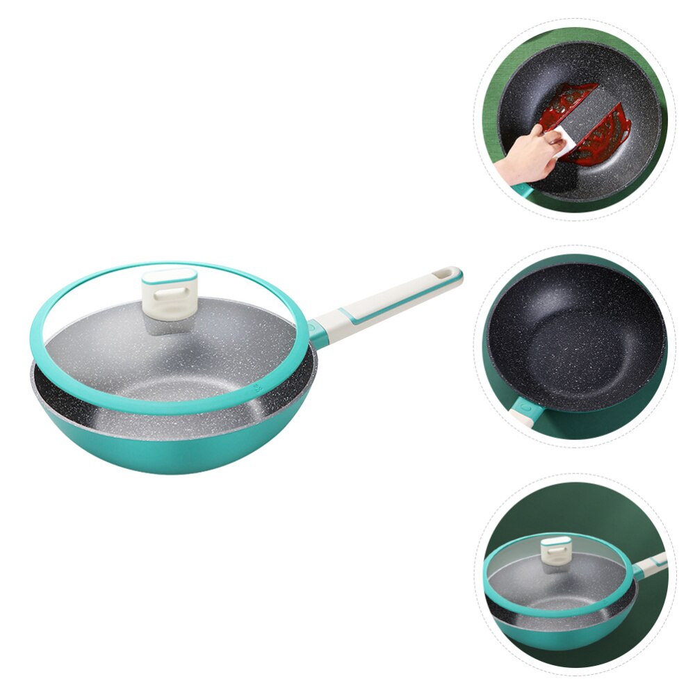 1Pc Multifunctionele Wok Non-stick Koekenpan Traditionele Wok Voor Keuken