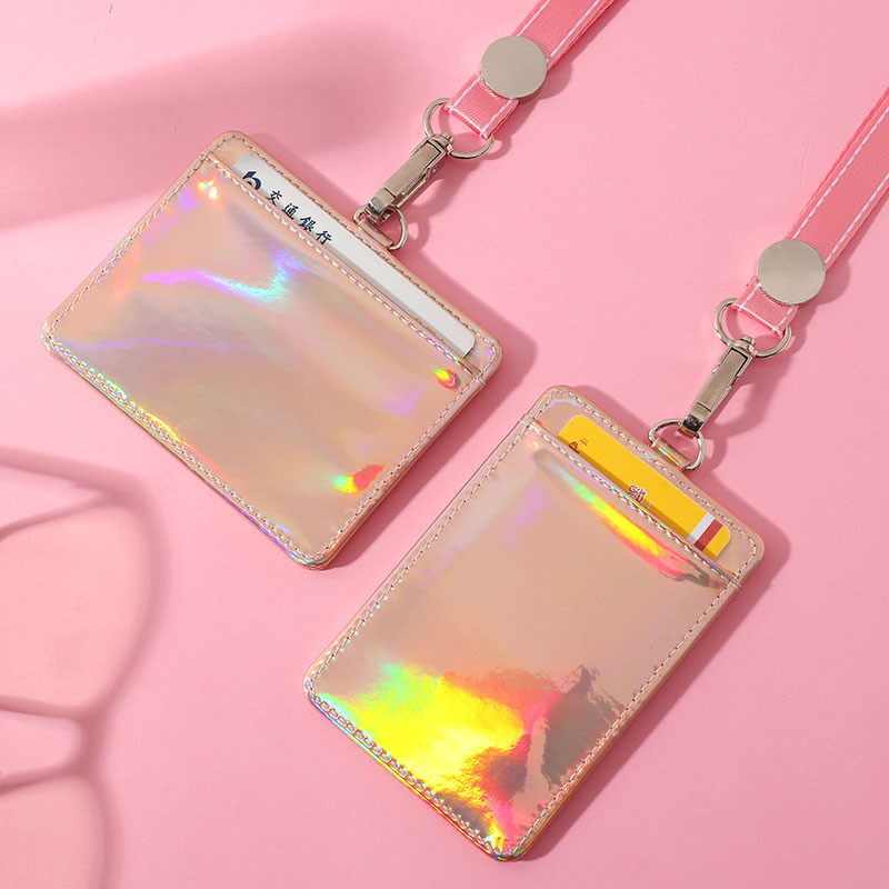 Porta biglietti da visita di moda porta biglietti da visita da lavoro in PU da donna