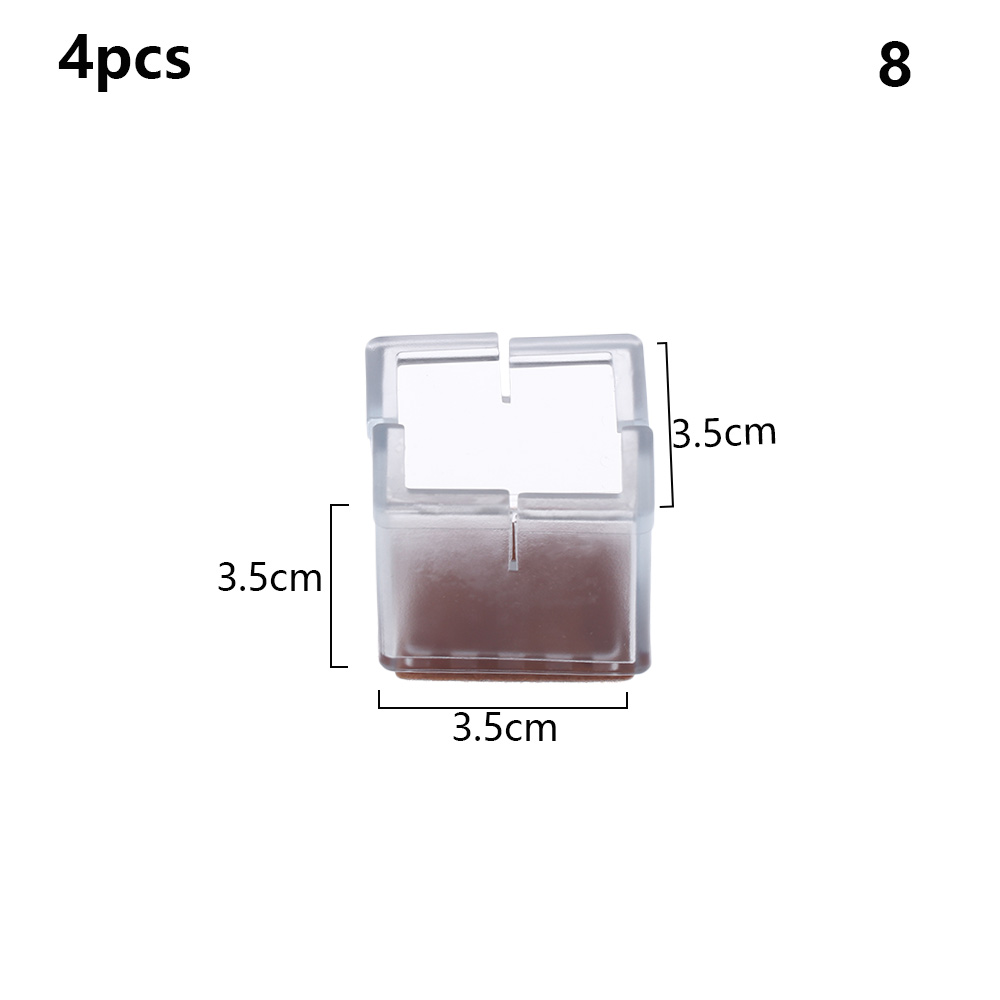 Pieds en caoutchouc protecteurs coussinets fond rond Silicone Table jambe couverture anti-dérapant meubles nivellement pieds chaise Table protecteurs de sol: 8