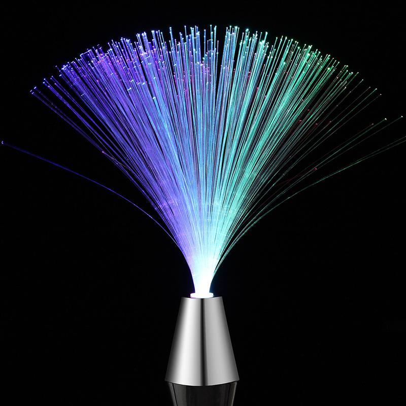 Lámpara de fibra óptica LED Multicolor para decoración de interiores, centro de mesa, para vacaciones, boda, lámpara de luz nocturna: Default Title