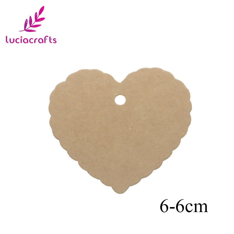 Lucia crafts 48 st/lot multi styles kraftpappersetiketter för gör-det-själv bröllop dekoretiketter prislappar bagagelappar namnlappar  i0816: Storlek 7 48 st