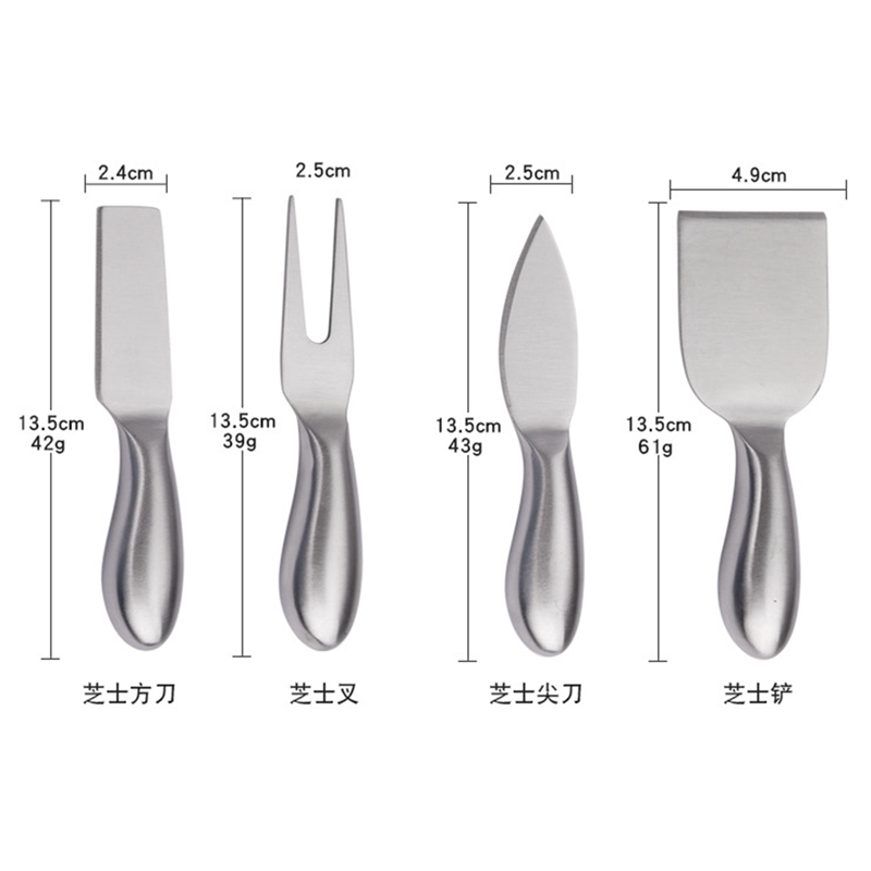 4-Piece Cheese Tool Cheese Slice Knife Kitchen Tool Cake Spatula Butter Knife Set